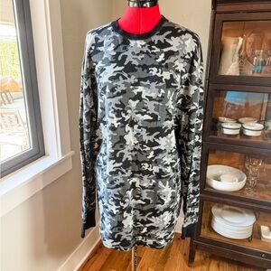 Polo Ralph Lauren Gray Camo Thermal Long Sleeve T-shirt Plus Size 2XL